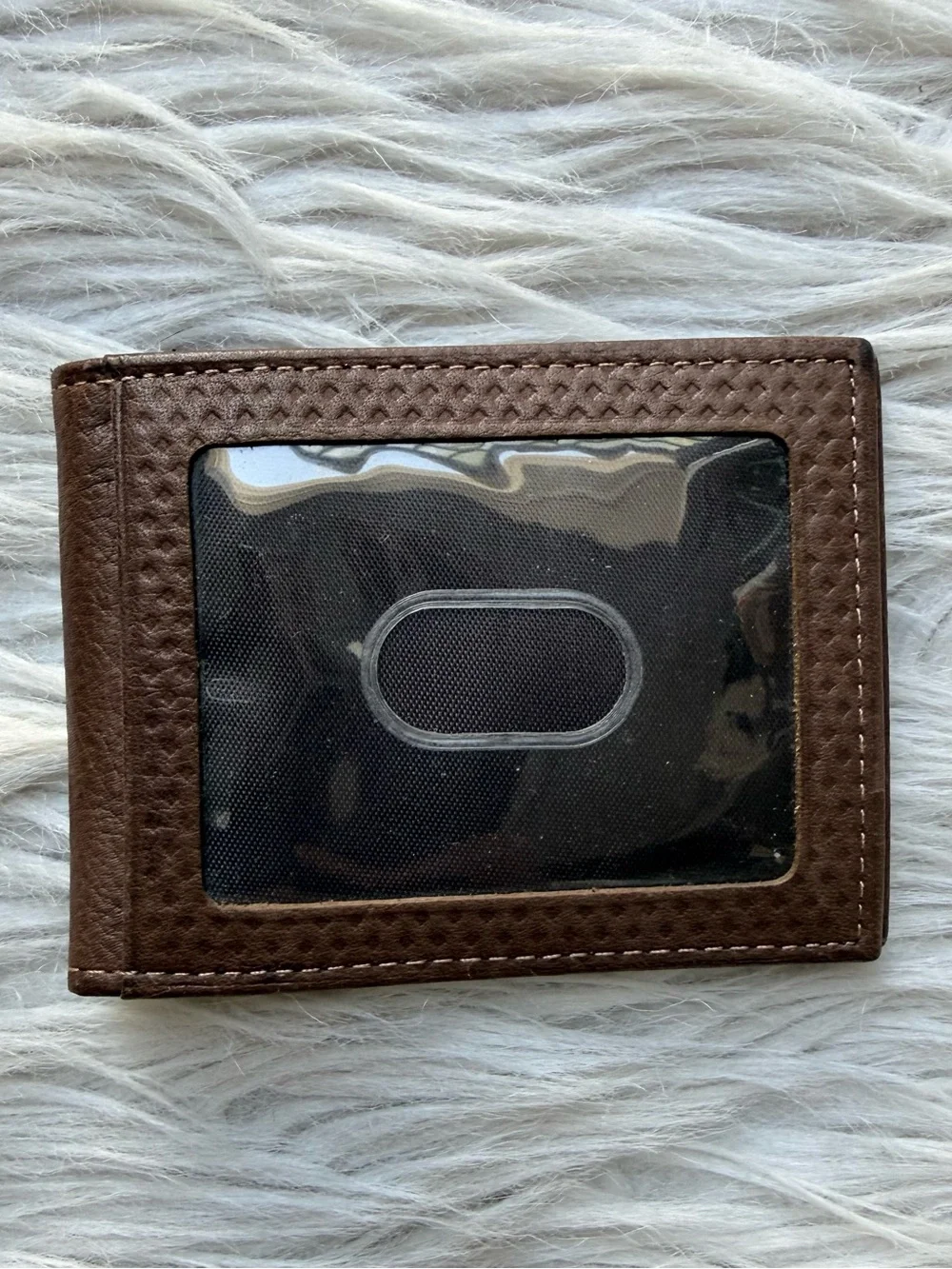 Rolfs Classic Brown Leather Magnetic Money Clip Card ID Holder Men Accessories